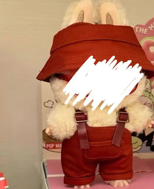 Labubu Red Overall Set
